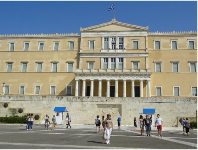 На площади Синтагма в Афинах
