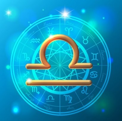 Символ знака зодиака Весы