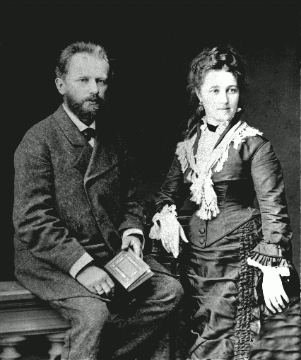 Петр Чайковский с женой